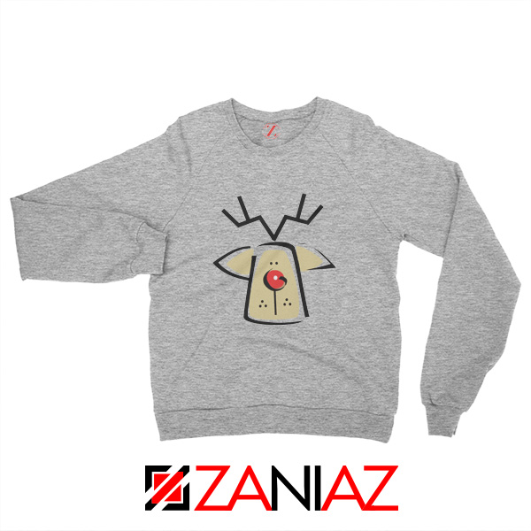 Buy Christmas Reindeer Sweatshirt Ugly Christmas Sweatshirt Size S-2XL Sport Grey