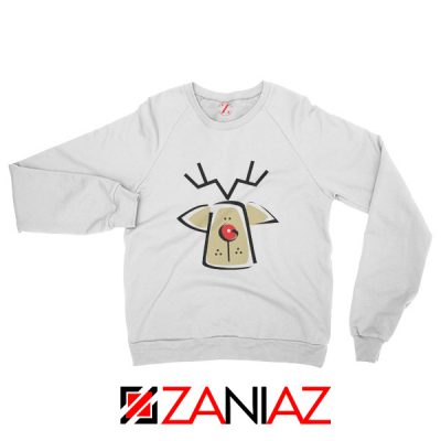 Buy Christmas Reindeer Sweatshirt Ugly Christmas Sweatshirt Size S-2XL White