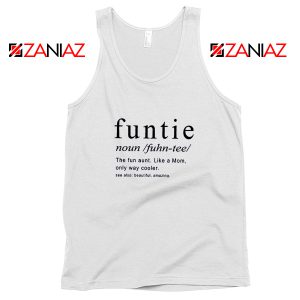 Buy Funtie Women Tank Top Funny Aunt Best Tank Top Size S-3XL White