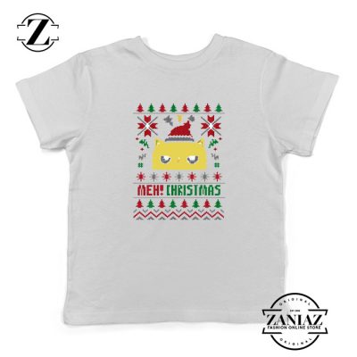 Buy MEOW Christmas Kids T-Shirt Ugly Christmas Size S-XL White