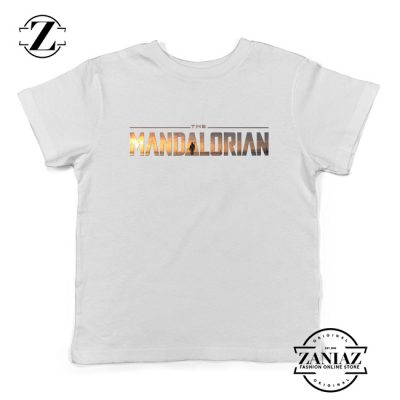 Buy Mandalorian Logo Kids Shirts Star Wars Best Youth T-Shirt Size S-XL White