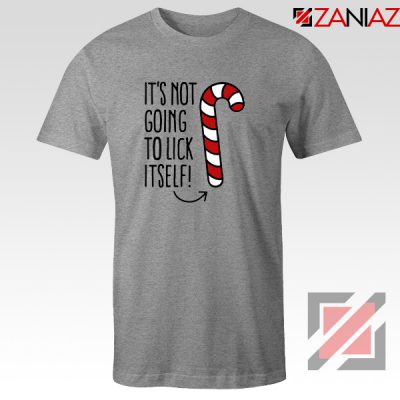 Candy Cane T-Shirt Funny Gift Christmastide Tee Shirt Size S-3XL Sport Grey