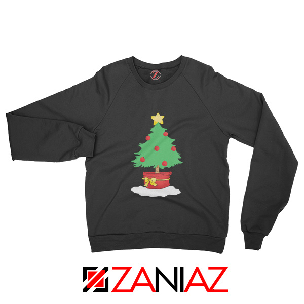 Christmas Tree Sweatshirt Ugly Christmas Best Sweatshirt Size S-2XL Black
