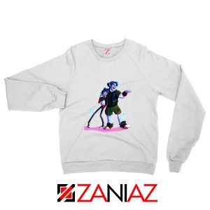 Disney Onward Film Sweatshirt Barley Lightfoot Sweatshirt Size S-2XL White