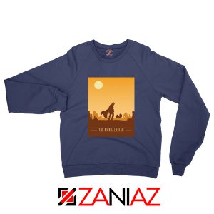 Earthy Mandalorian Sweatshirt Star Wars TV Series Sweatshirt Size S-2XL Light Blue