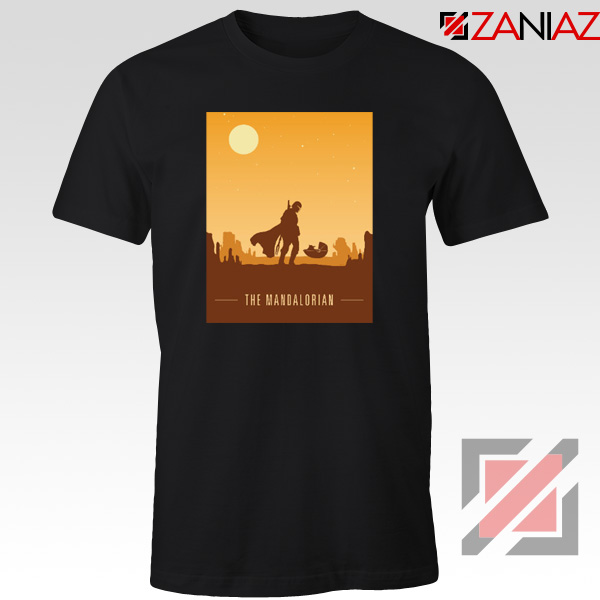 Earthy Mandalorian Tee Shirt Star Wars TV Series T-Shirt Size S-3XL Black