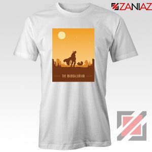Earthy Mandalorian Tee Shirt Star Wars TV Series T-Shirt Size S-3XL White