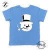 Frosty The Snowman Kids T-Shirt Christmas Gift Youth T-Shirt Light Blue
