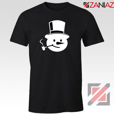 Frosty The Snowman T-Shirt Funny Christmas Gift T-Shirt Size S-3XL Black