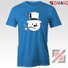 Frosty The Snowman T-Shirt Funny Christmas Gift T-Shirt Size S-3XL Blue