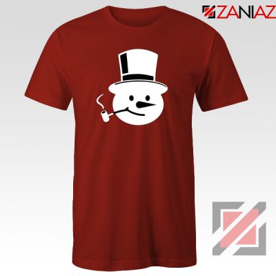 Frosty The Snowman T-Shirt Funny Christmas Gift T-Shirt Size S-3XL Red