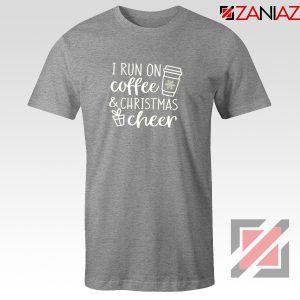 Funny I Run on Coffee Quote Christmas T-Shirt