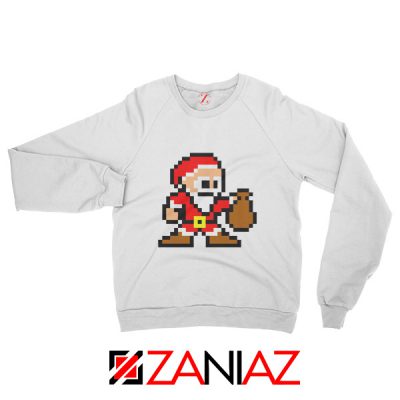 Funny Santa Lego Sweatshirt Merry Christmas Sweatshirt Size S-2XL White