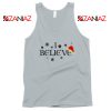 I Believe Christmas Tank Top Snowflakes Gift Tank Top Size S-3XL SIlver