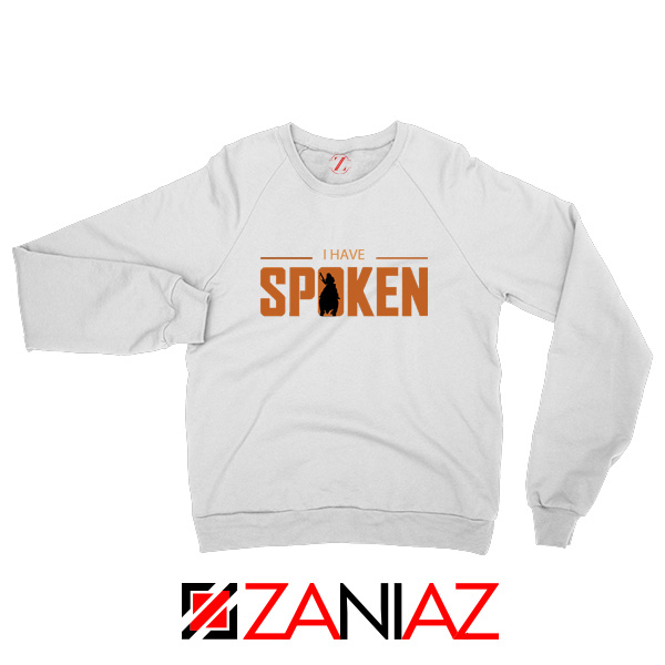I Have Spoken Kuill Logo Sweatshirt Star Wars The Mandalorian White