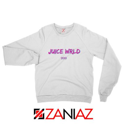 Juice WRLD 999 Text Sweatshirt American Rapper Sweatshirt Size S-2XL White