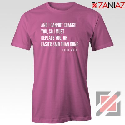 Juice WRLD Hip Hop T-Shirt American Rapper Tee Shirt Size S-3XL Pink
