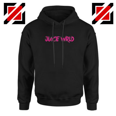 Juice WRLD Logo Pink Hoodie Rapper Hiphop Hoodie Size S-2XL Black
