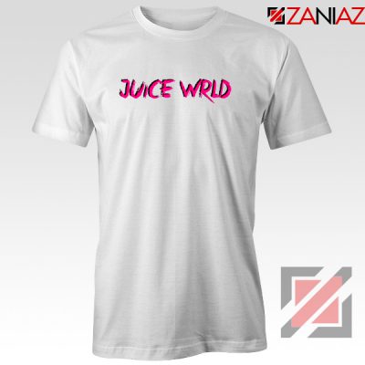 Juice WRLD Logo Pink T-Shirt Rapper Hiphop Tee Shirt Size S-3XL White