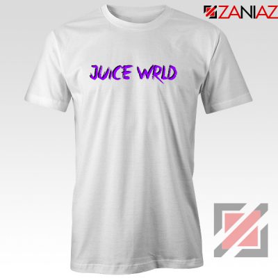 Juice WRLD Purple Logo T-Shirt Hiphop Music Tee Shirt Size S-3XL White