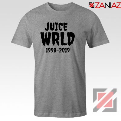 Juice WRLD RIP T-Shirt Women Music Tee Shirt Size S-3XL Sport Grey