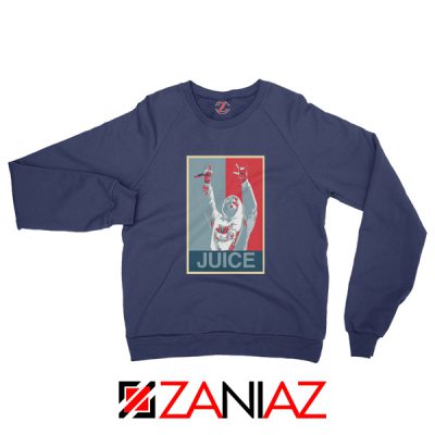Juice World Concert Sweatshirt Music Lover Sweatshirt Size S-2XL Navy Blue