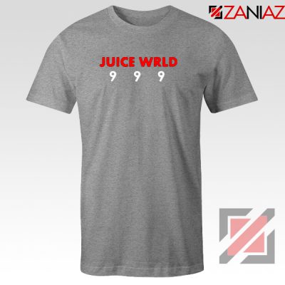 Juice Wrld 9 9 9 T-Shirt American Music Tee Shirt Size S-3XL Sport Grey