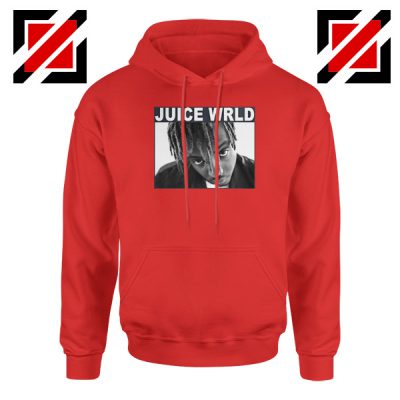 Juice Wrld Face Hoodie Music Legend Hoodie Size S-2XL Red