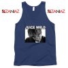 Juice Wrld Face Tank Top Music Legend Tank Top Size S-3XL Navy Blue