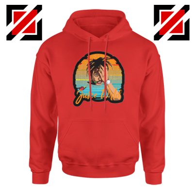 Juice Wrld Lovers Gift Hoodie American Rapper Hoodie Size S-2XL Red