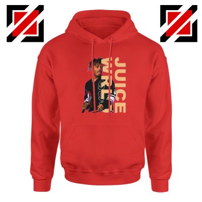 Juice Wrld Merch Hoodie Fan Music Rapper Hoodie Size S-2XL Red