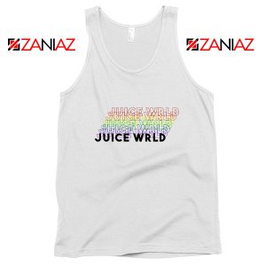 Juice Wrld Rainbow Tank Top Juice Wrld Tank Top Size S-3XL White