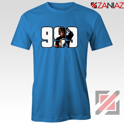 Juice Wrld Rap Hip Hop T-Shirt American Music T-Shirt Size S-3XL Blue