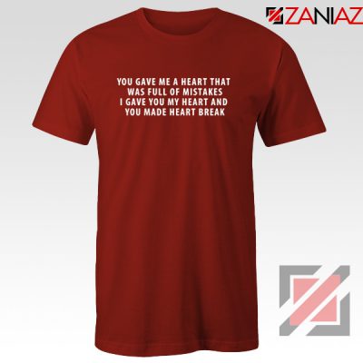 Juice Wrld Rapper Tee Shirt Lucid Dreams Lyrics T-Shirt Size S-3XL Red