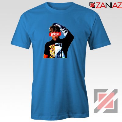 Juice Wrld Songwriter T-Shirt Music Rapper Tee Shirt Size S-3XL Blue