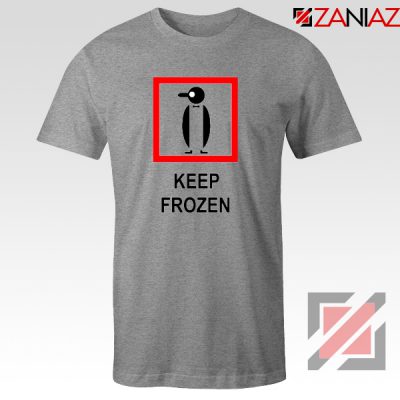 Keep Frozen Penguin T-Shirt Animal Lover Tee Shirt Size S-3XL Sport Grey