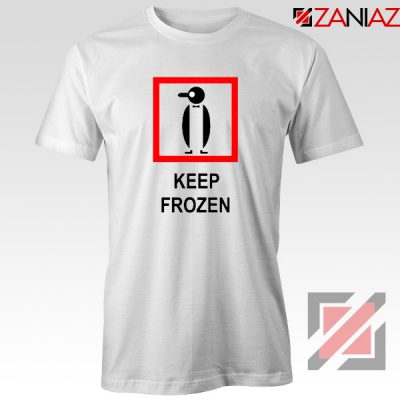 Keep Frozen Penguin T-Shirt Animal Lover Tee Shirt Size S-3XL White