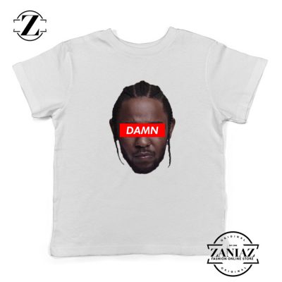 Kendrick Lamar DAMN Kids Shirts Music Lover Youth T-Shirt White