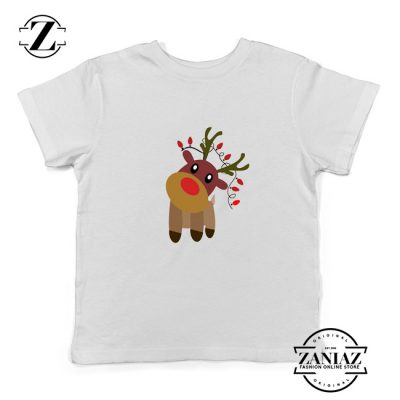 Little Deer Christmas Youth Shirt Christmas Gift Idea Kids Shirt White