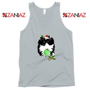 Funny Little Tuxedo Kitten Christmas Tank Top