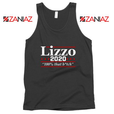 Lizzo 2020 100% That Btch Tank Top American Singer Tank Top Black