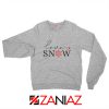 Love Snow Sweatshirt Christmas Holiday Sweatshirt Size S-2XL Sport Grey