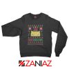 MEOW Christmas Sweatshirt Funny Ugly Christmas Sweatshirt Size S-2XL Black