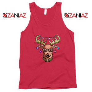 Reindeer Head Christmas Tank Top