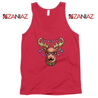 Merry Christmas Reindeer Tank Top Christmas Tank Top Size S-3XL Red