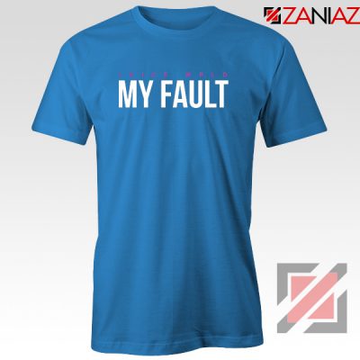 My Fault Wrld T-Shirt American Rapper Tee Shirt S-3XL Blue