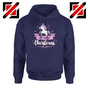 Unicorn Magical Pink My First Christmas Hoodie