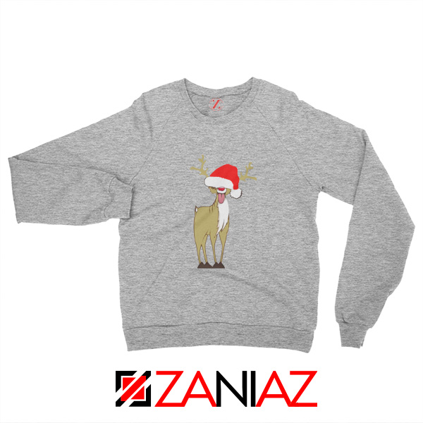 Christmas Reindeer Santa Funny Sweatshirt