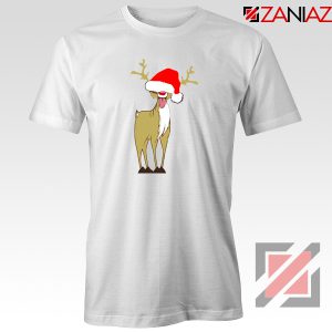 Naughty Reindeer Tshirt Ugly Christmas Tee Shirt Size S-3XL White