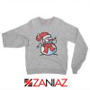 Naughty Snowman Sweatshirt Ugly Christmas Sweatshirt Size S-2XL Sport Grey